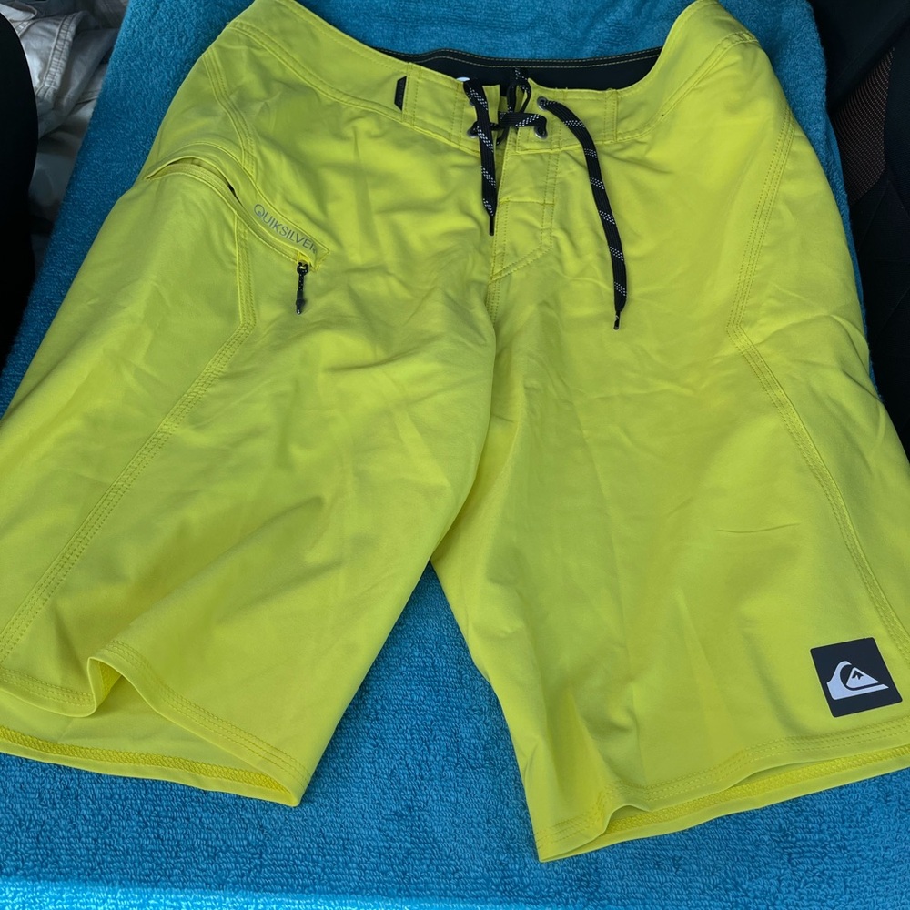 Quiksilver Men's Yellow Swim Shorts